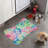 Abstract Paint Patterns - Bone Shape Feeding Mat
