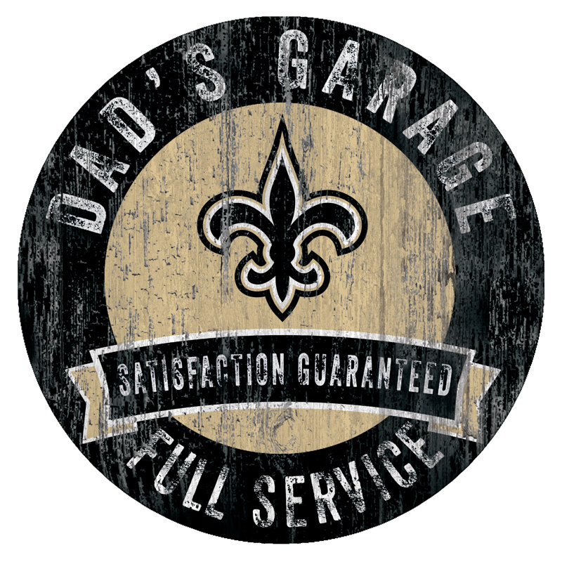 Décoration murale NFL Dad's Garage, Saints de la Nouvelle-Orléans