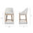 Amiyr Upholstered Counter Stool with Solid Wood Frame