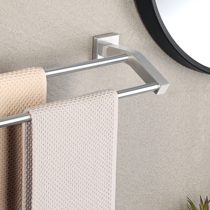 2 Towel Rack, Brushed Nickel
