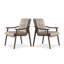 Chaise d'appoint Coffee Back (ensemble de 2)