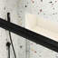 Porte de douche coulissante Bypass, 50 à 54 po x 70 po, verre trempé de 1/4 po, noir mat, rail, poignée en acier inoxydable, fuite, coulissement lisse, finition noire à assemblage rapide, matériaux de qualité, installation simple