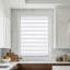 Store zébré Shadesu pour fenêtres, l 35 po x H 72 po, blanc, abat-jour zébré à double couche sans contrôle, contrôle de la lumière pour le jour et la nuit, stores transparents pour fenêtres d'intérieur, chambre à coucher, cuisine-2127062088-2127062086
