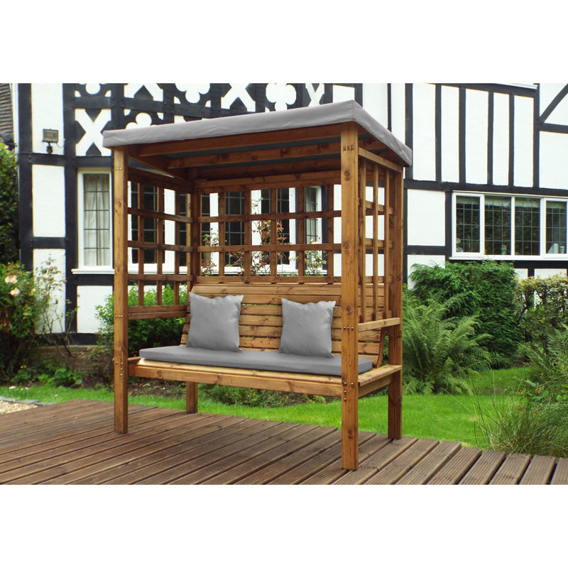 Freeman Solid Wood Outdoor Bench, Grey