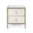 Christopher Knight Home Mirrored 2-Drawer Cabinet With Steel Frame