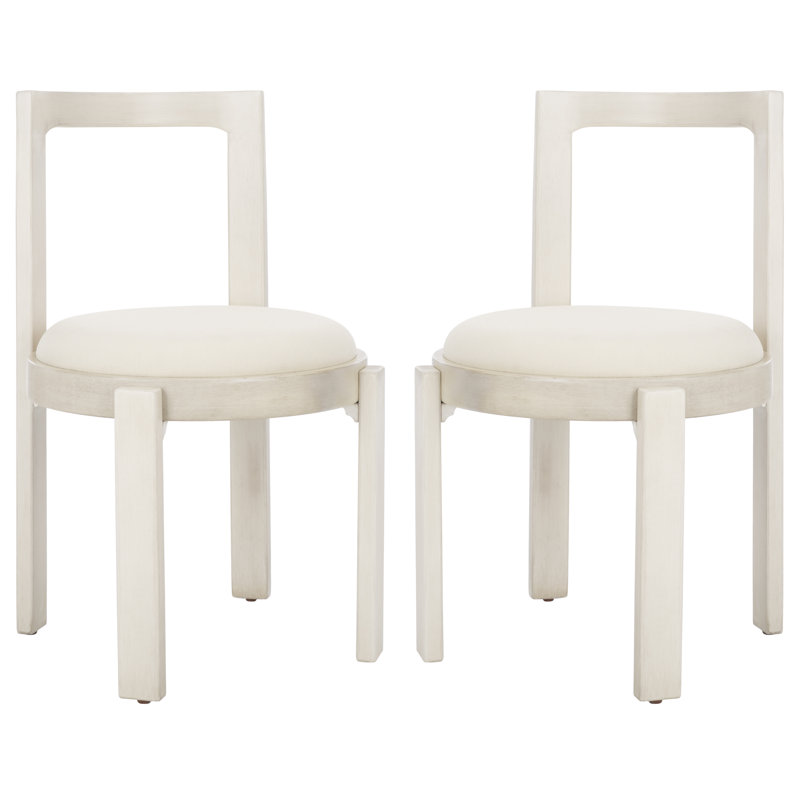 Ghiorghe 18.897637795275593'' H Upholstered Side Chair, Ivory