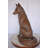 Belgrave Fox Sitting Life Size Bronze Statue - Size: 20"L x 15"W x 28"H.