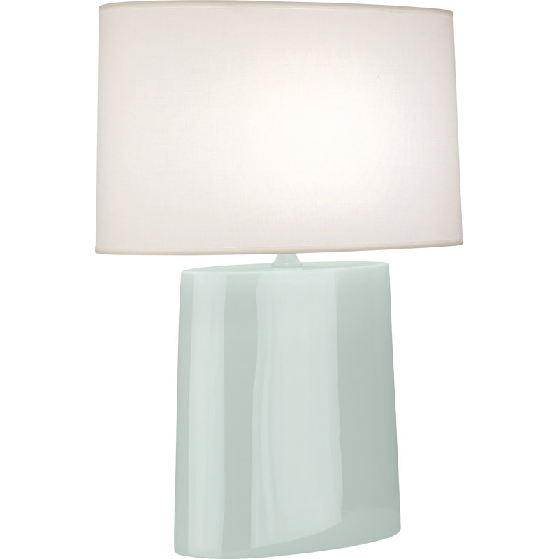 Victor Ceramic Table Lamp, Celadon