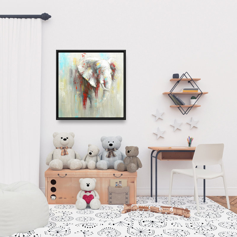 " Abstract Elephant With Paint Splash "