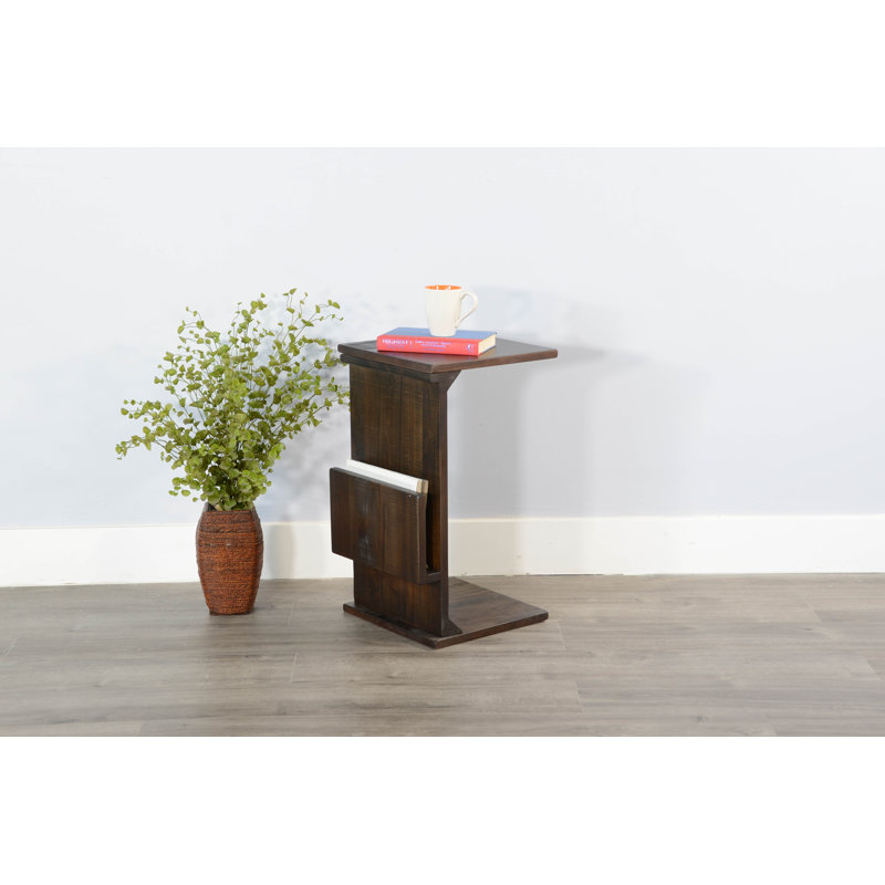 Andrew Solid Wood End Table, Tobacco Leaf