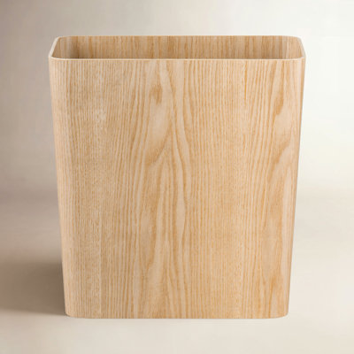 Wilo 2.5gal Solid Wood Waste Basket