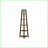 Corner Bookshelf, 5 Tier Etagere, 72”H Modern Walnut Laminate | Walnut | Particle Board-1141618828