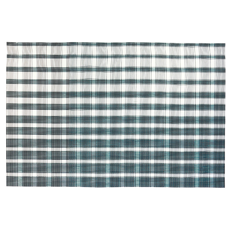 PVC Geometric Placemat, Blue