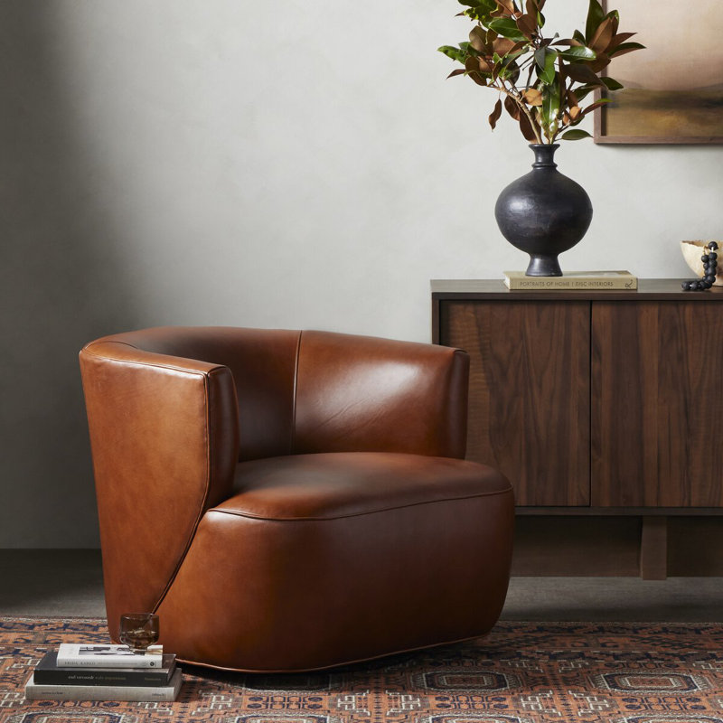 Mila Swivel Barrel Chair