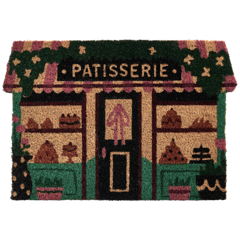 TERNATE Non-Slip Striped and Abstract Doormat