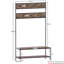 Sylvie Iron Industrial Hall Tree with Bench and Shoe Storage-1701445851