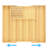 Expanding Drawer Utensil Organizing Tray in Bamboo with Removable Knife Storage