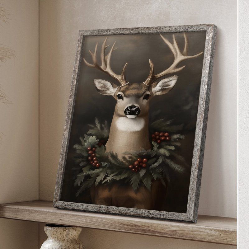 Art des Fêtes de Noël - Série 2 - CDXLI, reproduction encadrée - bois massif, H 11 po x l 9 po
