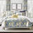 Giverney Yellow Coverlet Set Cotton 8 Piece Designer Set-102156501