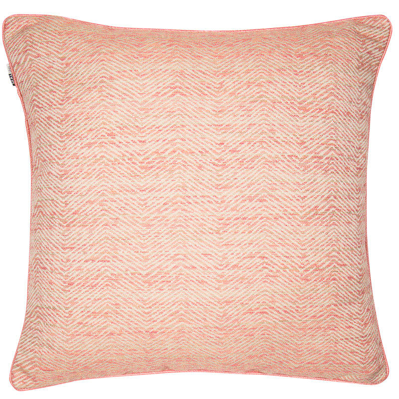 Deeter Chevron Square Cushion, Grey, 43 x 43cm