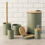 Ensemble de porte-brosse de toilette Willis Chic Matte avec poignée en bambou naturel-95018546