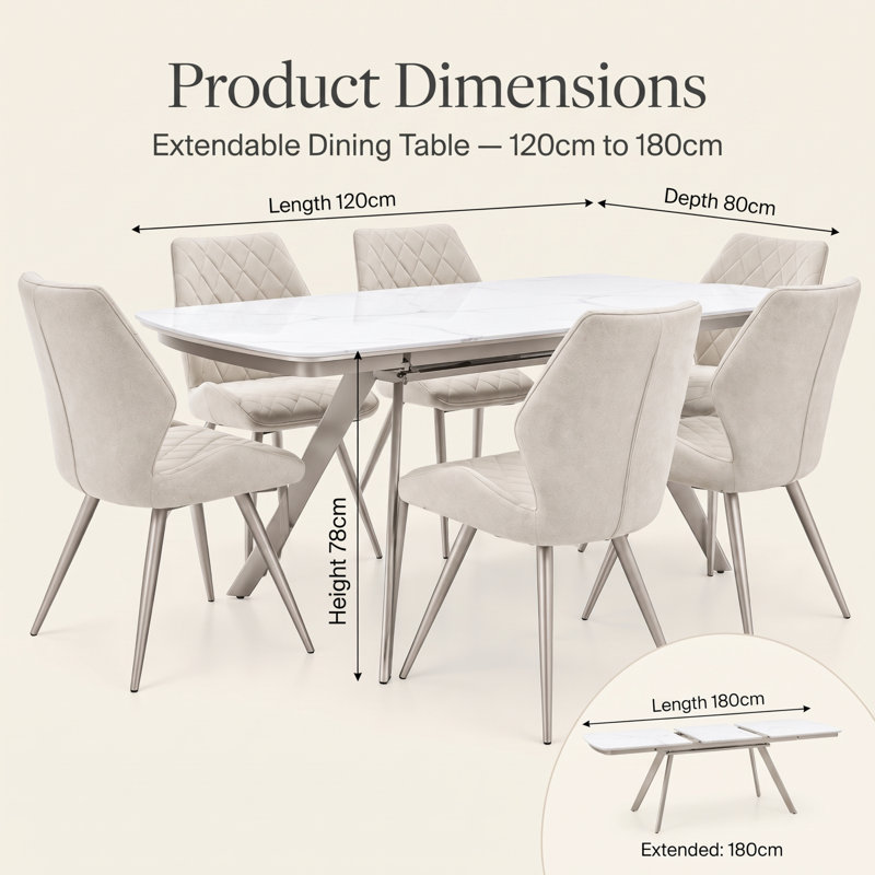6 -Person Stone Dining Set