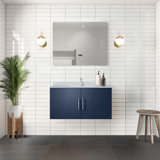 Bath Vanity With Faucet Set And LED Mirror