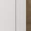Meuble-lavabo de salle de bain 36 po - blanc, avec 45 °, grande capacité, finition blanche brillante, rangement moderne, élégant et spacieux