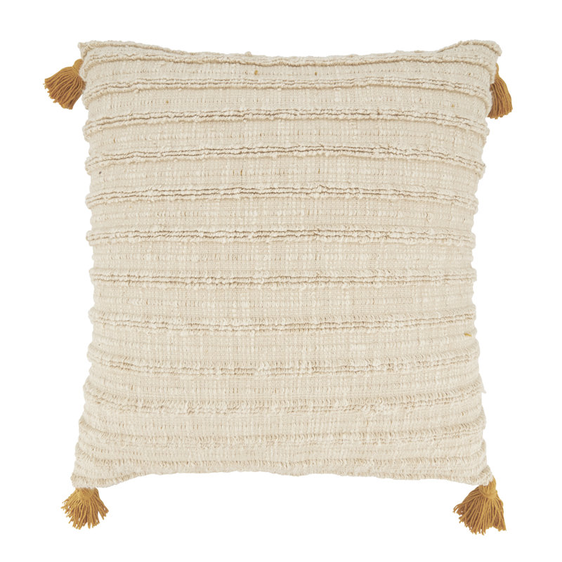 Timeless Texture Striped Woven Poly Filled Throw Pillow