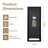 15’’ Outdoor Wall Light, Exterior Waterproof Wall Sconce With Clear Glass For Porch Entryway