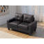 Causeuse modulaire Worthen en similicuir-473084028