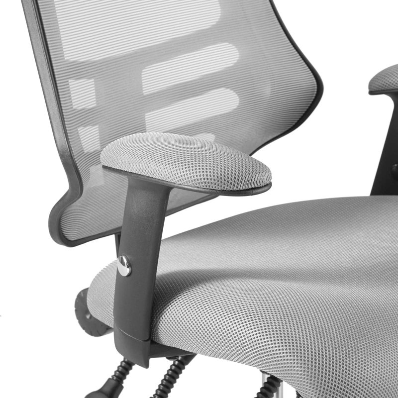 Calibrate Gray Mesh Adjustable Swivel Drafting Chair