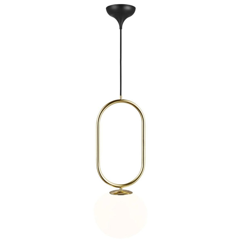1 - Light Brass Single Pendant