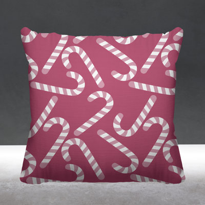 Striped Outdoor Reversible Throw Pillow