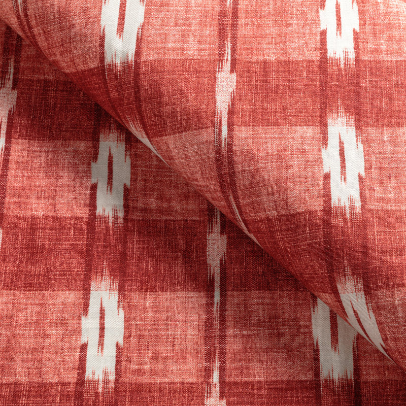 Manoir Girard Cotton Blend Fabric, Red