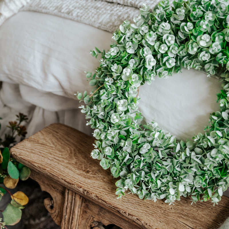Handcrafted Faux Eucalyptus 20'' Wreath