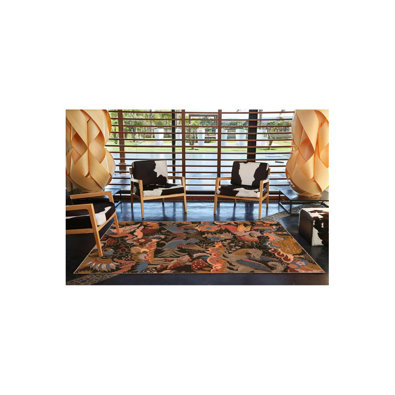 Tapis décoratif tissé à la machine, Sous-tapis rectangulaire 5 pi 1 po x 7 pi 7 po inc