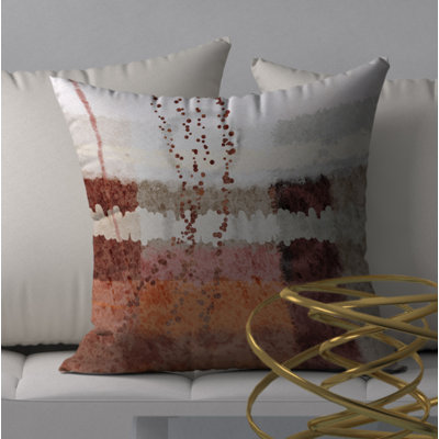 Housse de coussin carrée à losanges pur