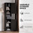 69"H Tall Barn Door Storage Cabinet With Drawer & Adjustable Shelves-250003401