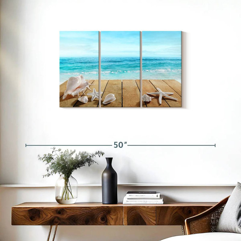 Coquillages Aletra sur la promenade, H 20 po x l 33 po
