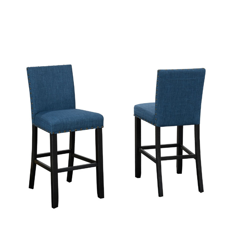 Tabouret Bravar, Bleu, Tabouret de bar (siège d'une hauteur de 29 po)
