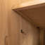 49 po Parker Meuble-lavabo simple en teck naturel avec plateau en marbre blanc de Carrare