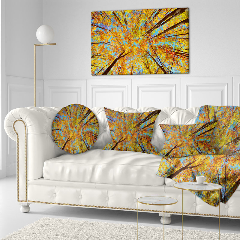 Coussin Tree Tops in Autumn Forest