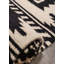 Tapis noir / blanc en laine tissé à plat à la main Alejah Southwestern-79069259