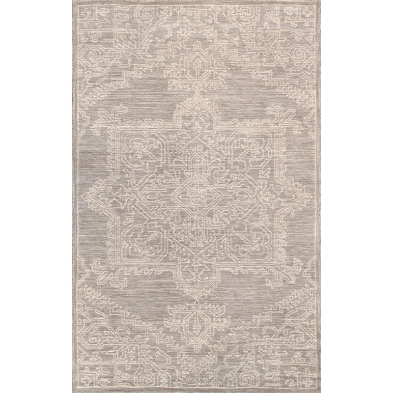 Canvello Hand-Tufted Wool And Silk Rugs - 8'9" X 11'9", Rectangle 8'9" x 11'9"
