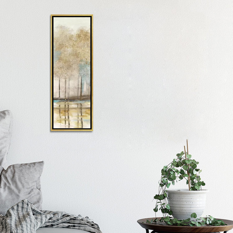 "Woodlot III" par Allison Pearce, reproduction d’art sur toile, Toile encadrée d'or, H 36 po x l 12 po x P 1,5 po