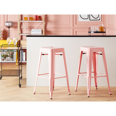 Iowa Park Steel Bar Stool with Steel Frame