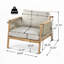 Ensemble de chaise club d'extérieur