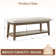 Hahnville Polyester Upholstered Storage Bench