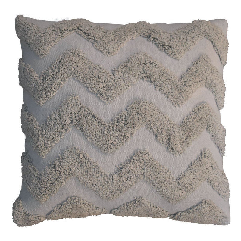 Square Throw Cushion, Grey